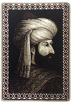Fatih Sultan Mehmet Halı Dokuma Portresi Fatih Sultan Mehmet Halı Dokuma Portresi